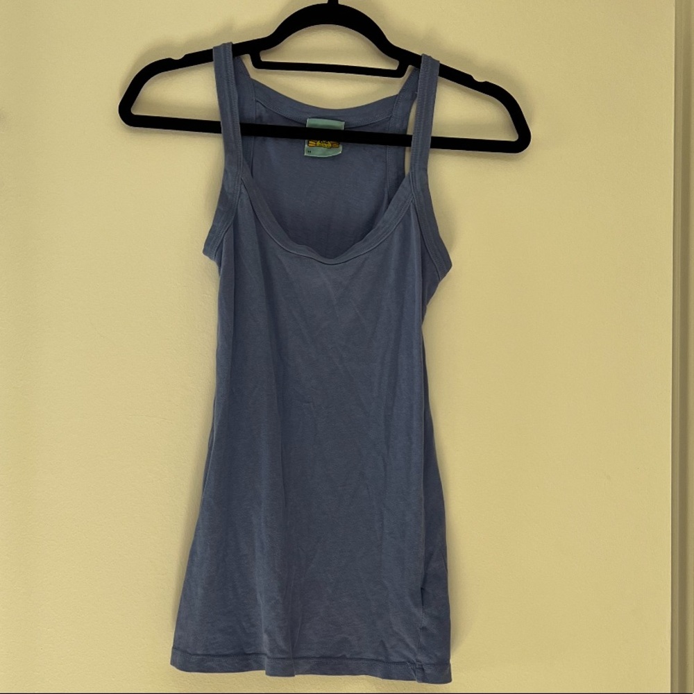 C&c hood tank top in blue